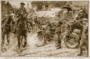 Aufrechterhaltung der Straßenverkehrsordnung in Frankreich: im Dienst zwischen der Frontlinie und den Reserven, 1914-19 von French School