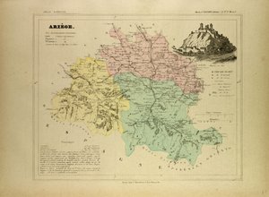 Karte von Ariège, Frankreich