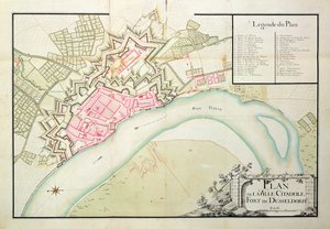 Karte von Düsseldorf (Feder & Tinte auf Papier)