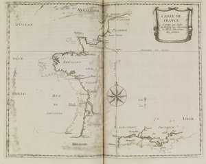 Karte von Frankreich, c.1693 von French School