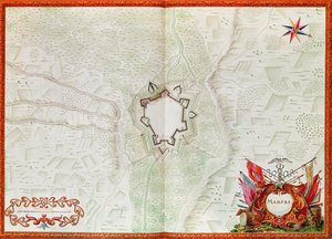 Karte von Marsal, aus dem Atlas de Louis XIV