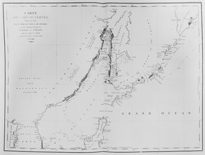 Karte der Entdeckungen von 1787 in den Chinesischen Meeren und der Tartarenstraße durch die französischen Fregatten La Boussole und L