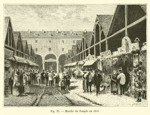 Markt des Tempels 1840 von French School