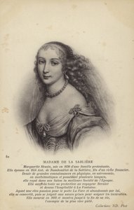 Marguerite de la Sabliere (ca. 1640-1693), französische Salonnière von French School
