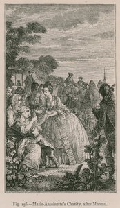Marie-Antoinettes Wohltätigkeit (nach Moreau) von French School