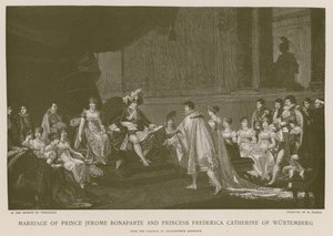 Hochzeit von Prinz Jerome Bonaparte und Prinzessin Frederica Catherine von Württemberg von French School