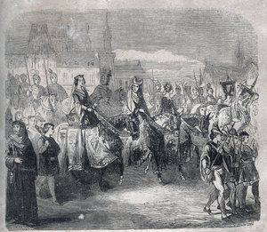 Ehen von König Ludwig X. dem Hutin (1289-1316) und seinen Brüdern Philippe (später Philipp V. der Lange) von French School