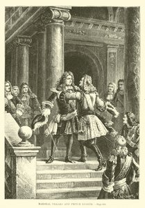 Marschall Villars und Prinz Eugen von French School