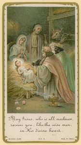 Maria Jesus, der ganz Sanftmut ist, empfange dich, wie die Weisen, in seinem göttlichen Herzen von French School