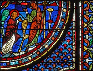 Maria-Magdalena-Fenster: Die Auferstehung - Noli Me Tangere von French School