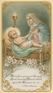 Maria hat uns durch Jesus himmlisches Brot gegeben, das uns den Himmel öffnet von French School