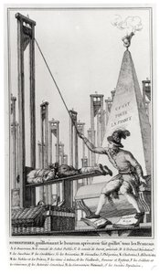 Maximilien de Robespierre (1758-94) exekutiert den Henker