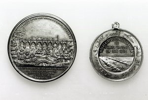 Medaille zur Eröffnung des Suezkanals, 1869 (Metall)