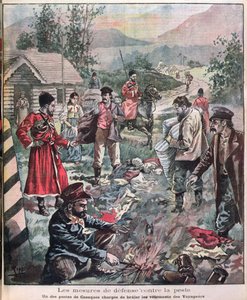 Methoden zur Verhütung der Pest, aus Le Petit Journal, 1898