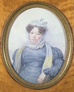 Miniaturporträt von Madame Swetchine (1782-1857)