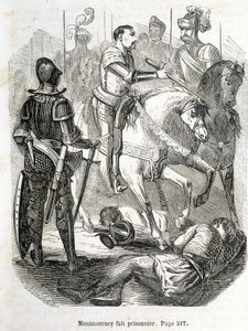 Montmorency gefangen genommen in Pavie (1525) - in Histoire de France von L.-P. Anquetil von French School