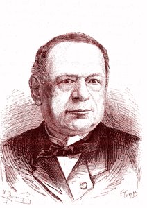 Moritz Hermann Von Jacobi (1801-1874), russischer Ingenieur und Physiker (Galvanoplastik, Elektromotoren). Gravur 1867