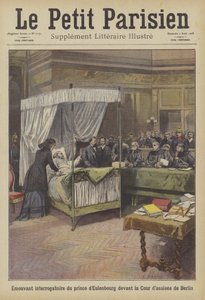 Bewegendes Zeugnis des Prinzen von Eulenburg vor Gericht in Berlin von French School