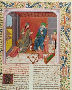 Ms.Fr.218 Die sechs Lebensalter des Menschen aus Des Proprietez des Choses von Bartholomeus Anglicus von French School