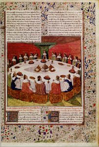 Erscheinung des Heiligen Grals, aus der Queste del Saint Graal, ca. 1470