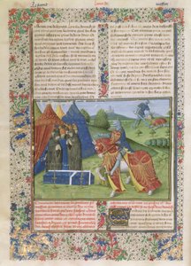 Ms 115 f.425v Lancelot tötet Sir Agravain von French School