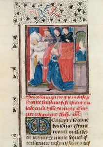 Letzte Krankheit von Graf Balduin V. von Hennegau von French School