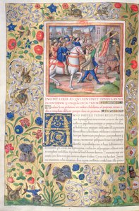 Ms. 1581 f. 211v Illustration aus Buch XI (Vom ersten Jahr des Kyros bis zum Tod Alexanders des Großen), Kapitel 1 der Antiquitates Judaicae von Flavius Josephus