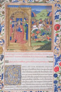 Ms. 1581 f. 371v Illustration aus Buch XIX (Von der Abreise der Juden aus Babylon bis zu Fadus dem römischen Prokurator), Kapitel 1 der Antiquitates Judaicae von Flavius Josephus von French School