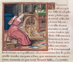 Ms 17 Arachne, aus Vie des Femmes Celebres, ca. 1505 von French School