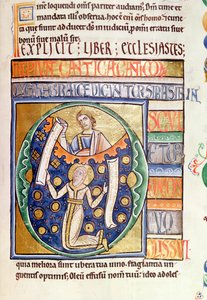 Ms 1 fol.235 Das Buch Kohelet, aus der Souvigny-Bibel von French School