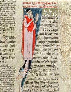 Ein Arzt lehrt, aus Aphorismen von Hippokrates mit einem Kommentar von Claudius Galenus von French School