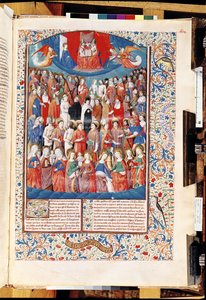 Ms 246 f.406r Paradies, aus De Civitate Dei von St. Augustinus von Hippo von French School
