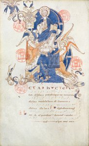 Christus in Herrlichkeit, Seite aus dem Antiphonar von Saint-Denis