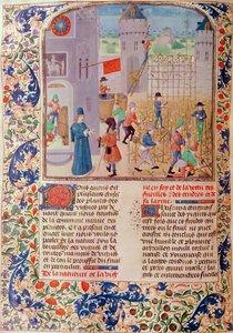 Ms 5064 fol.68v Arbeit im Weinberg, aus Livre des Prouffitz Champestres von Pietro de Crescenzi (1230-1321) von French School