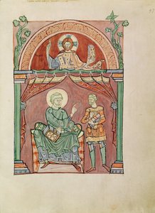 Ms. 72 fol. 97 Heiliger Augustinus im Streitgespräch mit Felicianus von French School
