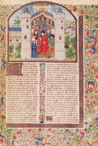 Ms 927 Fol.426 Präsentation der Ökonomie, aus Ethik, Politik und Ökonomie von Aristoteles (384-322 v. Chr.)