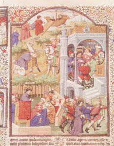 Szenen aus dem Leben des Heiligen Jakobus des Älteren (gest. 44) aus dem Brevier des Herzogs von Bedford, ca. 1424-35 von French School