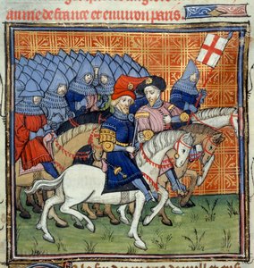 Englische Armee mit Banner, aus den 