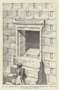 Naksh-i-Rustem, Eingang und geneigte Ebene zum Begräbnisturm von French School