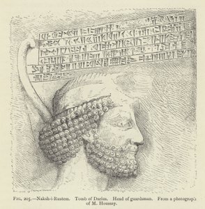 Naksh-i-Rustem, Grab von Darius, Kopf eines Wächters von French School