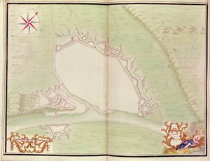 Namur, aus Atlas de Louis XIV. Plans des places etrangeres, 1665 von French School