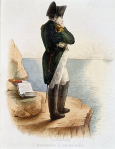 Napoleon auf St. Helena - in „Plutarque Français“ von French School
