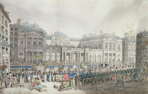 Napoleons Krönungsprozession passiert den Staatsrat, 2. Dezember 1804