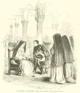 Napoleons Gespräch mit der Äbtissin von Santa Clara (Stich) von French School