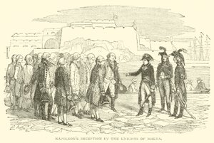 Napoleons Empfang durch die Ritter von Malta (Stich) von French School