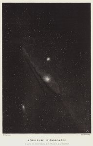 Andromedanebel (Lithografie) von French School