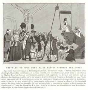 Neue Methode zur Ablegung von Eiden durch Priester, Französische Revolution von French School