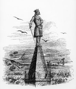 Nominoe, erster Herzog der Bretagne, Illustration aus La Bretagne Ancienne et Moderne von Pitre Chevalier, ca. 1840