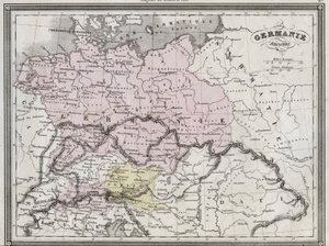 Altes Germanien - Tafel aus dem 