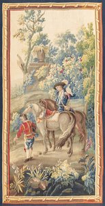 Eines von einem Paar Louis XVI pastorale Wandteppiche, Aubusson, ca. 1775